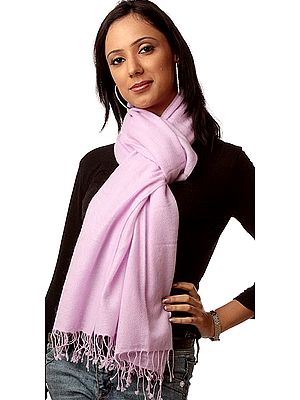Lilac Pure Pashmina Stole from Nepal