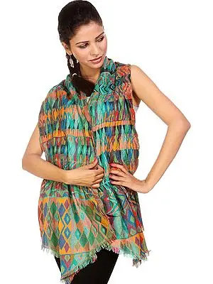 Multi-color Woven Stretchable Scarf