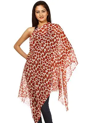 Leopard-Skin Printed Stole