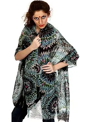 Multi-Color Stole with Solar Print