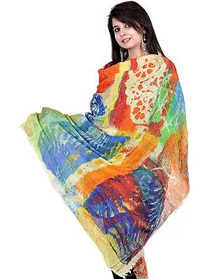 Multi-Color Digital Printed Shawl