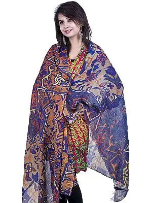 Multi-Color Digital Printed Shawl