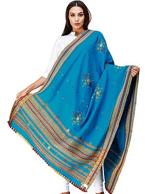 Shawl from Kutch with Embroidered Bootis and Mirrors