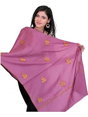 Kashmiri Stole with Needle Embroidered Bootis