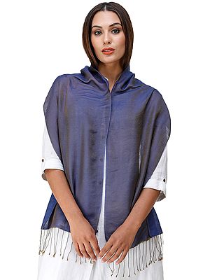 Plain Reversible Water-Pashmina Scarf from Nepal