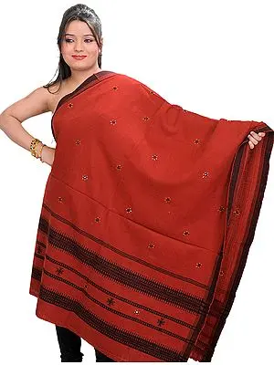 Shawl from Kutch with Embroidered Mirrors