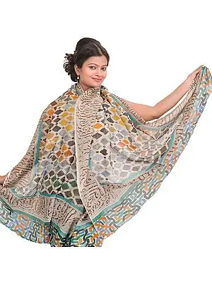 Multi-Color Digital Printed Shawl