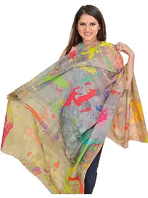 Multicolor Digital-Printed Shawl
