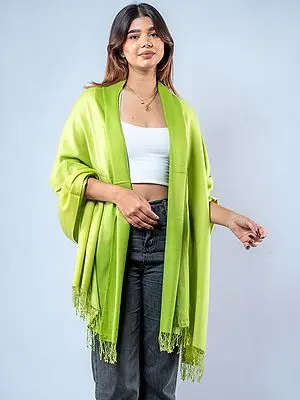 Dual Tone Pashmina Silk Shawl from Nepal