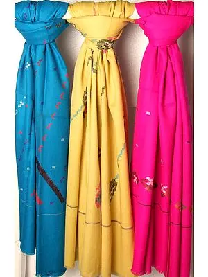 Lot of Three Kullu Shawls