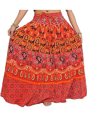 Long Skirt From Pilkhuwa with Printed Camels