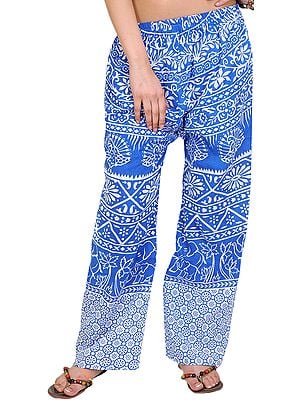 Casual Trousers from Pilkhuwa with Printed Palm Trees
