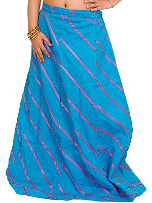 Long Ghagra Anchor Skirt with Stitched Ribbons