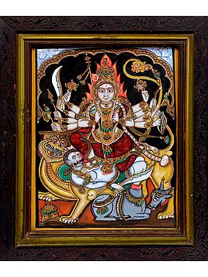 Mahishasurmardini Devi Durga (Framed Painting)