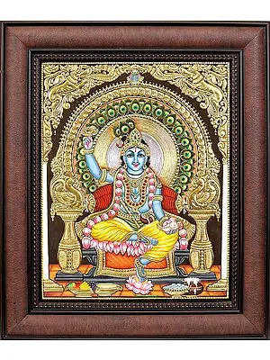 Chakradhari Shri Krishna (Framed)