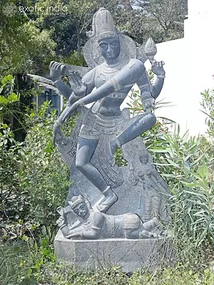 82" Ardhanarishvara - Lord Shiva | Granite Statue