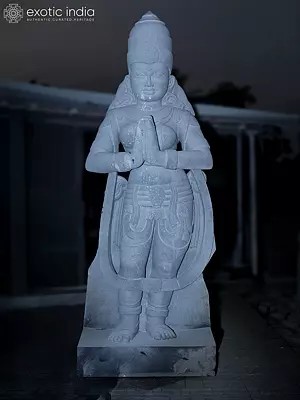 Monumental Granite Statue of Hindu Goddess