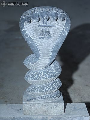 Large Granite Sculpture of Five Headed Sheshnag