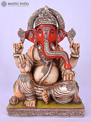 10" Lord Ganesha Marble Statue - Remover of Obstacles