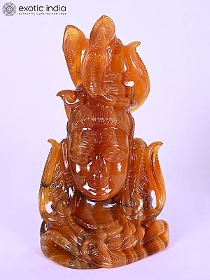 Lord Shiva Gemstone Bust Sculpture