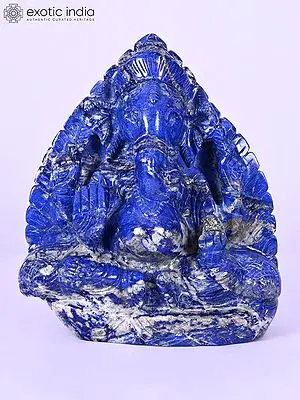 8" Lord Ganesha | Gemstone Statue | Handmade Indian Art