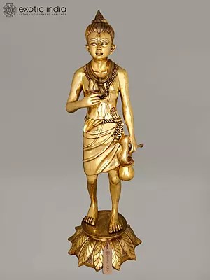 82" Tall Shri Neelkanth Varni (Bhagawan Swaminarayan) | Brass Statue
