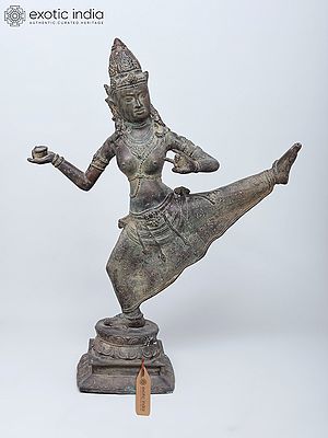 30" Large Trivikrama Vishnu Brass Statue