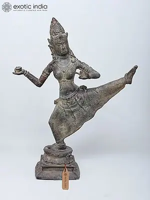 30" Large Trivikrama Vishnu | Brass Statue