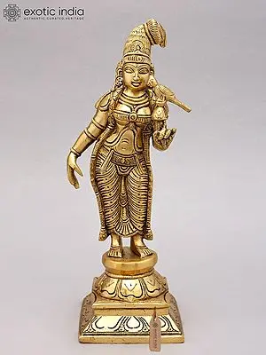 12" Goddess Andal | Brass Statue