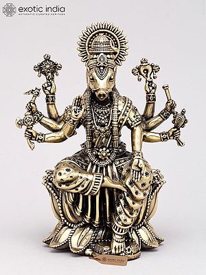 Small Brass Statue of Goddess Varahi