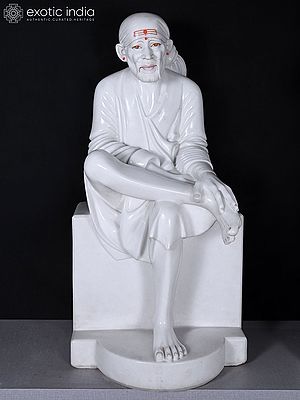 36" Sai Baba - Sufi Saint Marble Statue