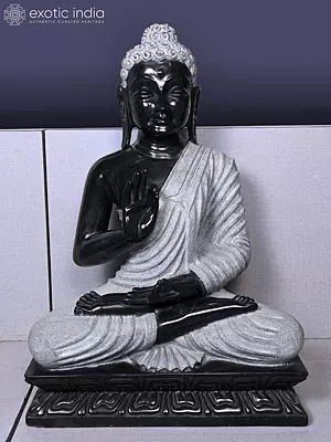 24" Lord Buddha | Marble Statue | Handmade Indian Art