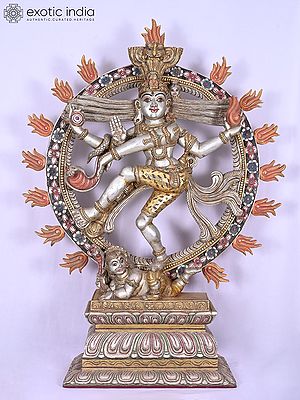 50" Nataraja - Lord Shiva Wooden Statue