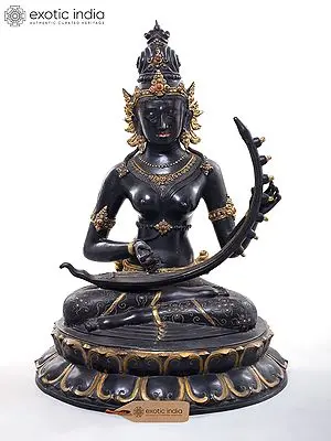 Goddess Saraswati Playing Her Lute