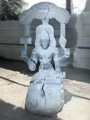 64" Lord Dakshinamurthy Granite Statue