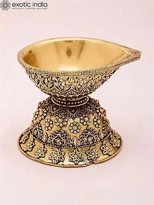 3" Small Superfine Brass Puja Diya Lamp