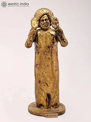 3'' Small Sathya Sai Baba Copper Statue