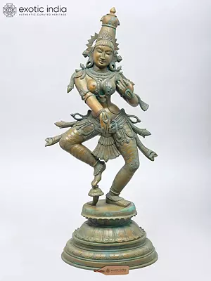 34'' Large Dancing Apsara Bronze Statue