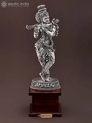 Lord Krishna Playing Flute Statue | 9