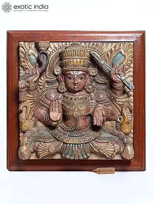 20'' Lord Indra Square Wooden Wall Panel