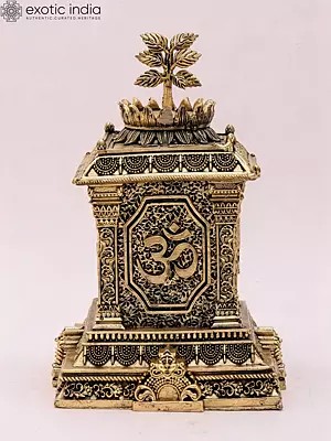 5" Small Superfine Sacred Tulsi Ghar | Auspicious Brass Shrine