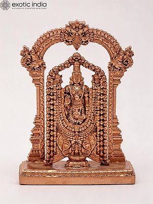 Lord Venkateshwara Balaji Statue - 4'' Fine Bronze Sculpture