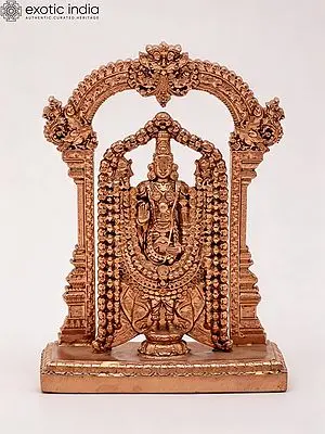 Lord Venkateshwara Balaji Statue - 4'' Fine Bronze Sculpture