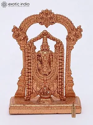 3" Lord Venkateshwara as Balaji Superfine Bronze Statue
