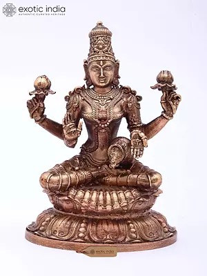 3'' Goddess Lakshmi Superfine Bronze Statue