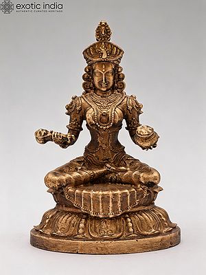 3'' Goddess Annapurna Superfine Bronze Statue