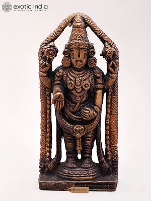 4" Tirupati Balaji Copper Statue