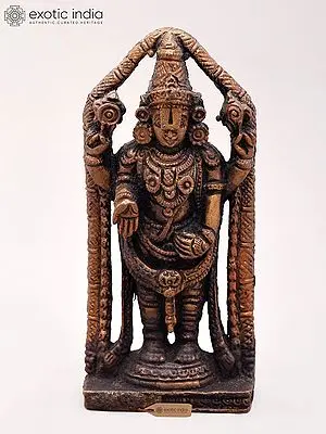 4" Tirupati Balaji Copper Statue
