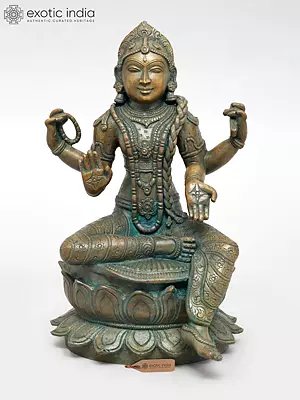 10'' Bala Tripurasundari (Goddess Balambika) Bronze Statue