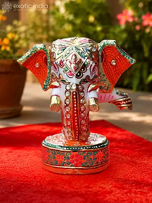 Divine Lord Ganesha Marble Sculpture (5")